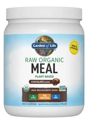 Garden of Life Raw Organic Meal — Plant-Based Protein, Whole Food Nutrition
