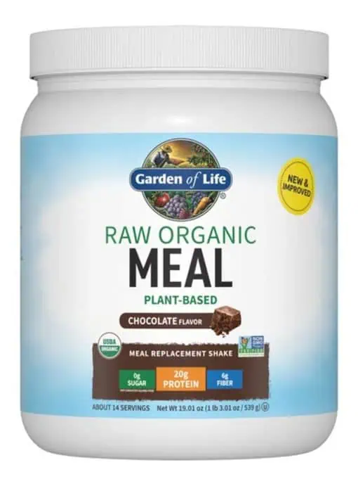 Garden of Life Raw Organic Meal — Plant-Based Protein, Whole Food Nutrition