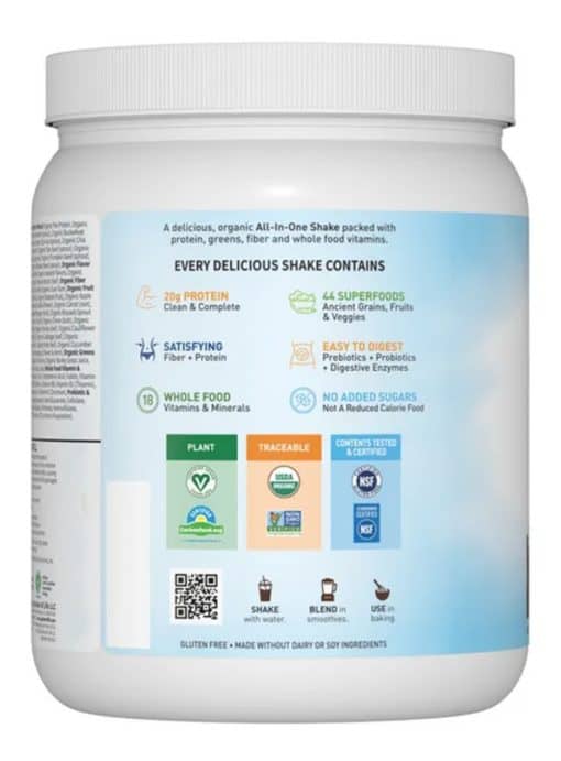 Garden of Life Raw Organic Meal — Plant-Based Protein, Whole Food Nutrition