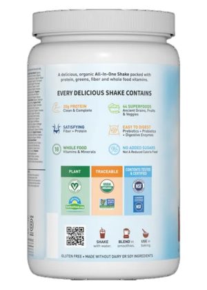 Garden of Life Raw Organic Meal — meal replacement, protein shake - Back