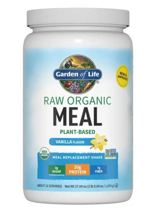 Garden of Life Raw Organic Meal — plant-based protein, meal replacement