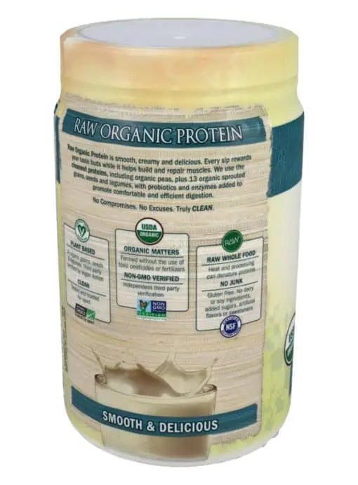 Garden of Life Raw Organic Protein — Vegan Protein, Plant-Based Protein - Back