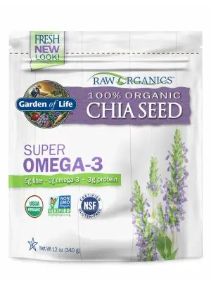 RAW Organics Super Omega 3 Organic Chia Seed — organic chia seeds, omega-3