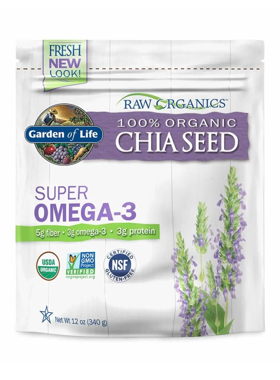 RAW Organics Super Omega 3 Organic Chia Seed — organic chia seeds, omega-3