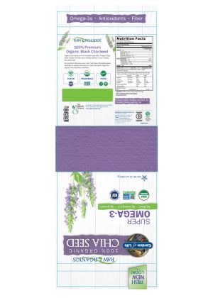 RAW Organics Super Omega 3 Organic Chia Seed — organic chia seeds, omega-3 - Back