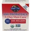 Garden of Life RAW Probiotics 5-Day Max Care — Probiotic Support, Digestive Health