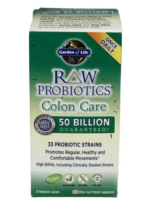Garden of Life RAW Probiotics Colon Care — probiotic supplement, digestive health