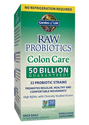 Garden of Life RAW Probiotics Colon Care -- probiotics, digestive health