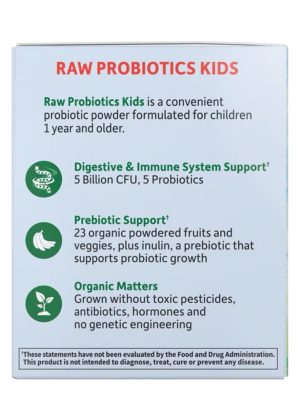 Garden of Life RAW Probiotics Kids -- organic probiotics, children's health - Back