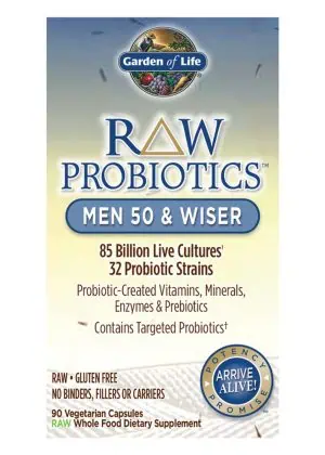 Garden of Life RAW Probiotics Men 50 & Wiser — Probiotics, Digestive Health