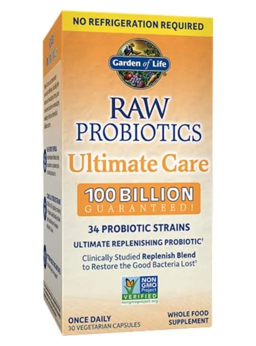 Garden of Life RAW Probiotics Ultimate Care — Probiotic Supplement, Digestive Health