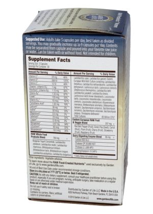 Garden of Life RAW Probiotics Women — Probiotics, Women's Health - Back