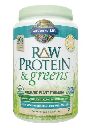 Garden of Life RAW Protein & Greens — Organic Plant Formula, Vegan Protein