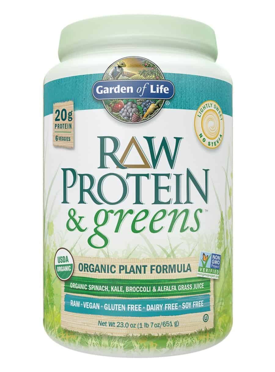 Garden of Life RAW Protein & Greens — Organic Plant Formula, Vegan Protein