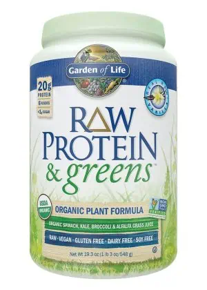 Garden of Life RAW Protein & Greens — plant protein powder, organic protein