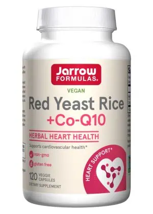 Jarrow Formulas Red Yeast Rice + CoQ10 600mg -- cardiovascular health, heart support