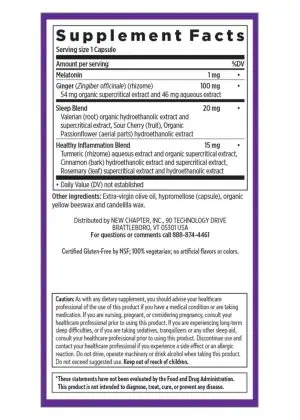 New Chapter Restful Sleep + Pain -- sleep supplement, herbal pain relief - Back