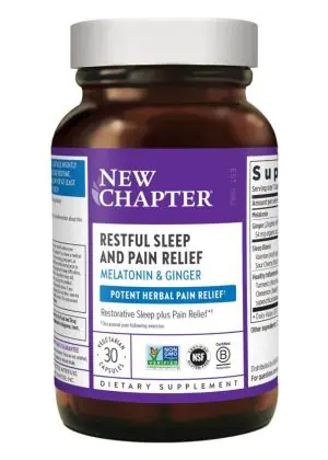 New Chapter Restful Sleep + Pain -- sleep supplement, herbal pain relief