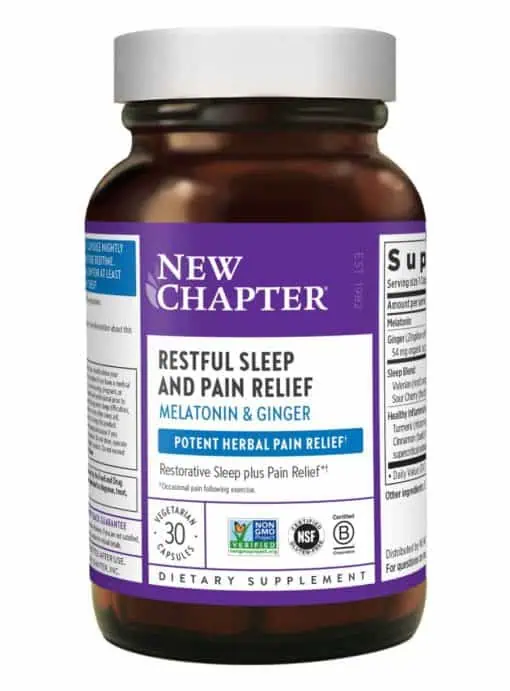 New Chapter Restful Sleep + Pain -- sleep supplement, herbal pain relief