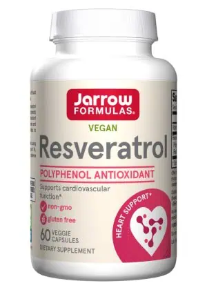 Jarrow Formulas Resveratrol 100mg -- antioxidant support, cardiovascular health