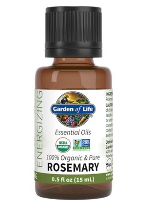 Garden of Life Rosemary Essential Oil — Organic Rosemary Oil, Energizing