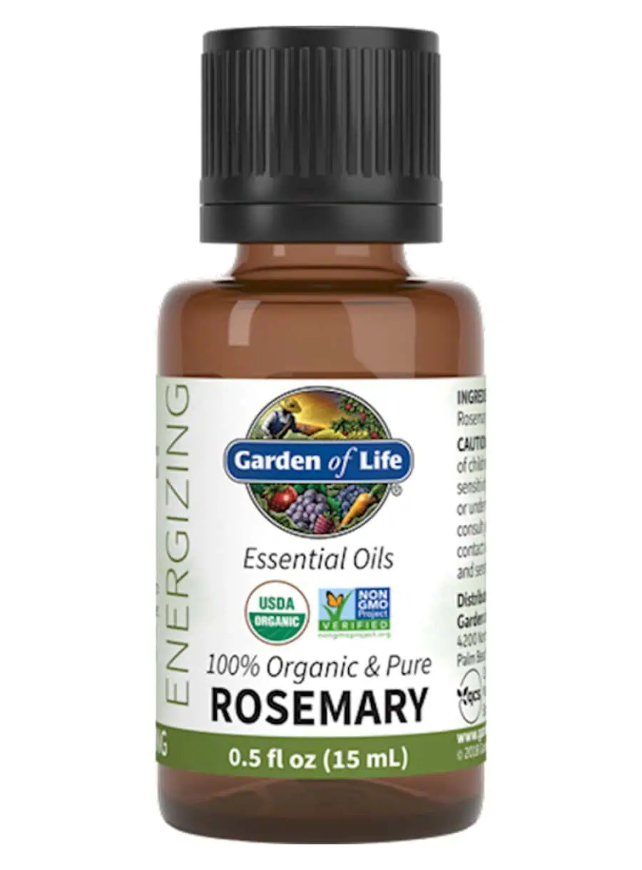 Garden of Life Rosemary Essential Oil — Organic Rosemary Oil, Energizing