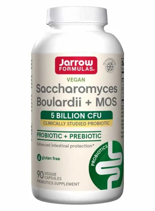Jarrow Formulas Saccharomyces Boulardii + MOS -- probiotic supplement, digestive health