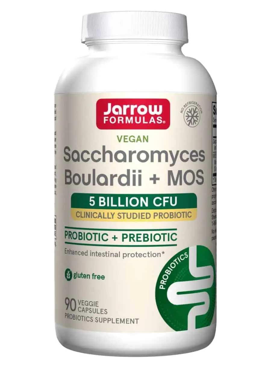 Jarrow Formulas Saccharomyces Boulardii + MOS -- probiotic supplement, digestive health