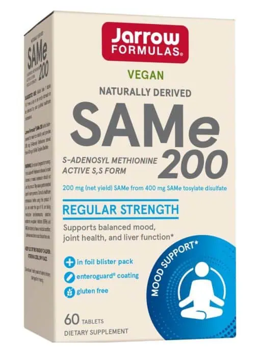 Jarrow Formulas SAMe 200 -- SAMe supplement, mood support