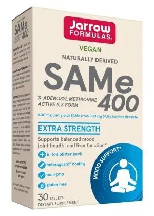 Jarrow Formulas SAM-e 400mg -- joint support, mood enhancement