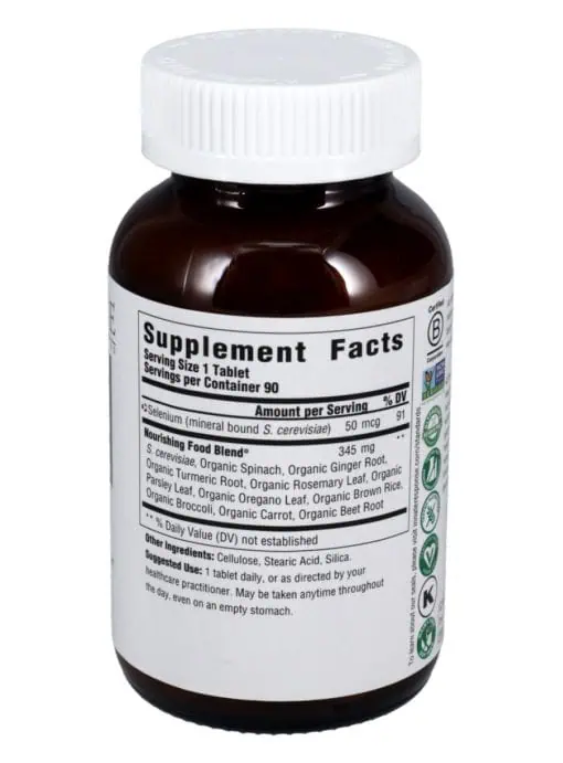 Innate Response Selenium -- selenium supplement, organic botanicals - Back