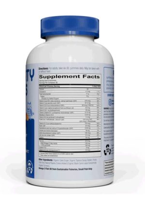 SmartyPants Adult Complete -- multivitamin gummies, omega-3 fatty acids - Back