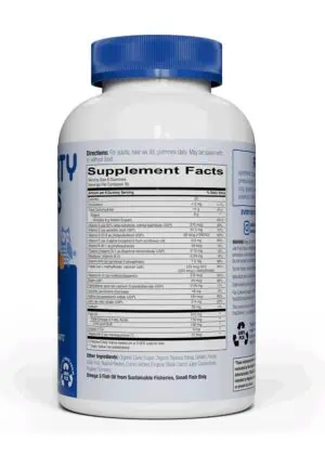 SmartyPants Adult Complete -- multivitamin gummies, omega-3 fatty acids - Back