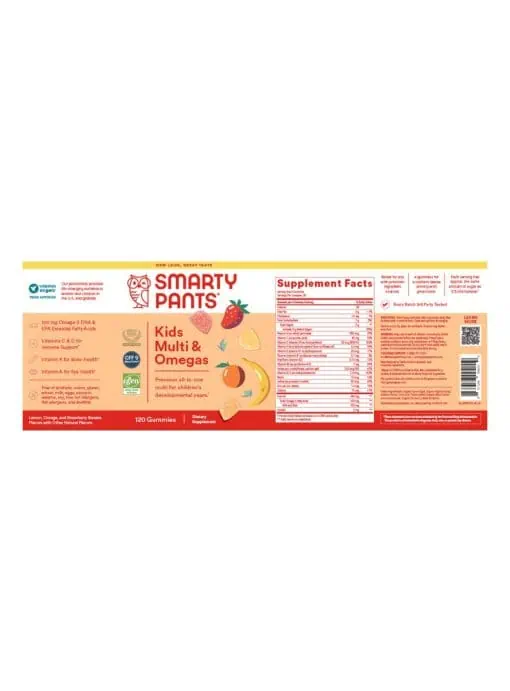 SmartyPants SmartyPants Kids Complete -- kids vitamins, omega-3 gummies - Back
