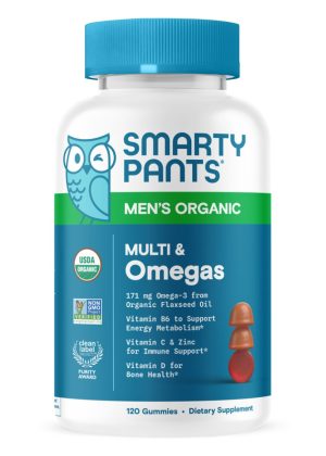SmartyPants Vitamins SmartyPants Organics Men's Complete -- multivitamin gummies, organic ingredients