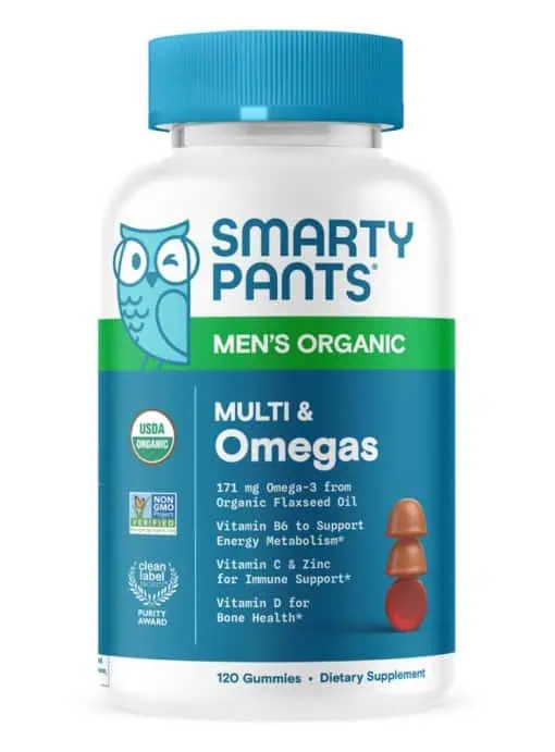 SmartyPants Vitamins SmartyPants Organics Men's Complete -- multivitamin gummies, organic ingredients