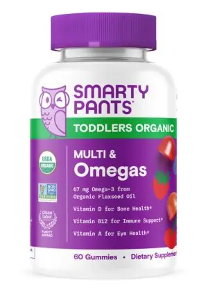 SmartyPants Organics Toddler Formula -- toddler vitamins, organic gummies