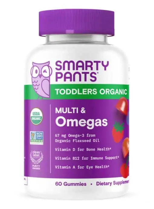 SmartyPants Organics Toddler Formula -- toddler vitamins, organic gummies