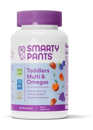 SmartyPants Toddlers Multi & Omegas -- multivitamin for toddlers, omega-3 gummies - Back
