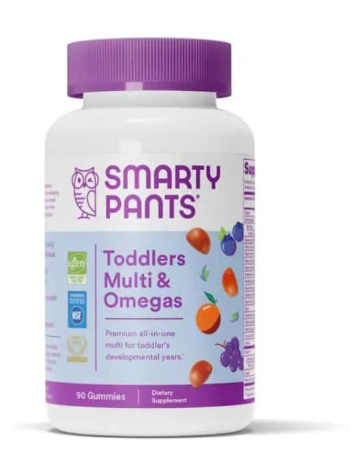 SmartyPants Toddlers Multi & Omegas -- multivitamin for toddlers, omega-3 gummies - Back