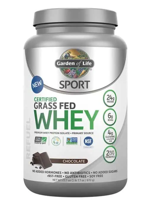 Garden of Life SPORT Grass Fed Whey Protein - Chocolate -- protein powder, grass fed