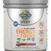 Garden of Life SPORT Organic Energy + Focus SF Blackberry Cherry -- pre-workout drink, organic energy boost