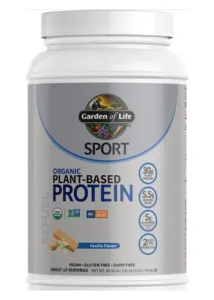Garden of Life SPORT Organic Plant-Based Protein, Vanilla -- organic protein, plant-based protein