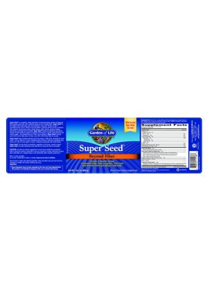 Garden of Life Super Seed — dietary fiber, gut health - Back