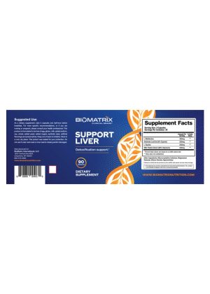 Biomatrix Support Liver -- liver support, detoxification support - Back