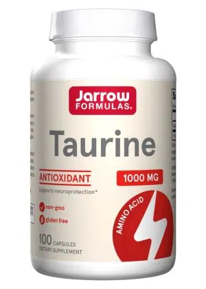 Jarrow Formulas Taurine 1000mg -- antioxidant amino acid, supports neuroprotection