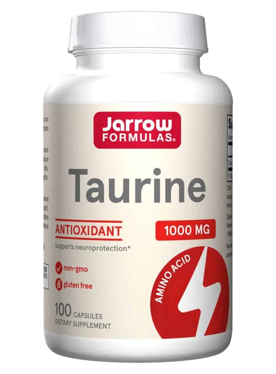Jarrow Formulas Taurine 1000mg -- antioxidant amino acid, supports neuroprotection