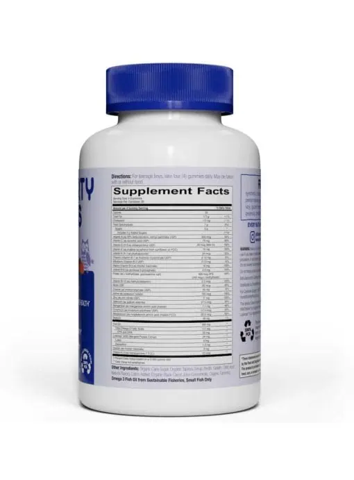 SmartyPants Vitamins Teen Guy Formula -- multivitamin for teens, omega-3 gummies - Back