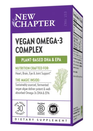 New Chapter Vegan Omega 3 Complex -- vegan omega-3, plant-based DHA