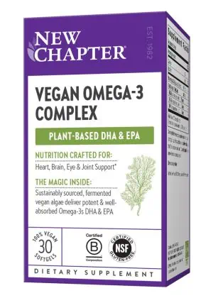 New Chapter Vegan Omega 3 Complex -- vegan omega-3, plant-based DHA